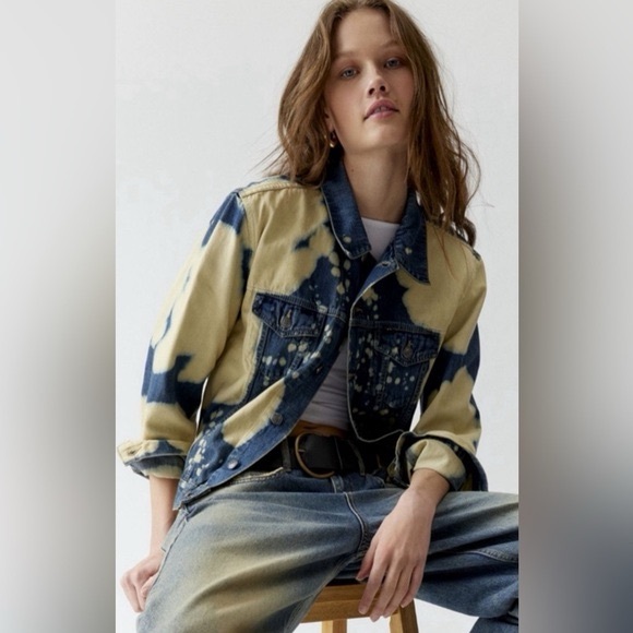 Urban Renewal Jackets & Blazers - Urban Real Remade Y2K Dye Tech Denim Jacket